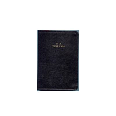 Samoan Bible 1887 Old Imitation Leather Black Zip