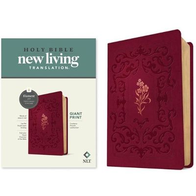 NLT Giant Print Bible Filament Cranberry I/L