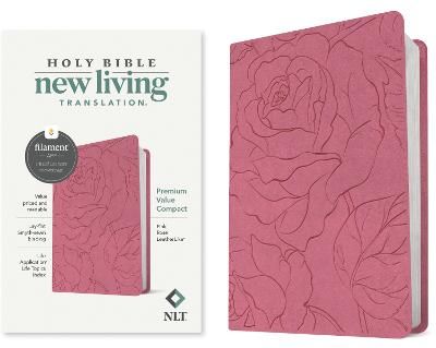 NLT Bible Compact Premium Value Filament Pink Rose