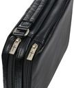 Bible Case Black Two-Fold LuxLeather Organizer Large