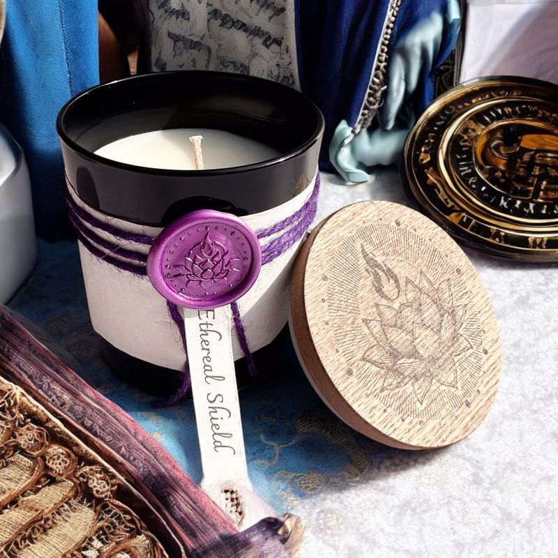 Ethereal Shield - Black Tourmaline Protection Candle