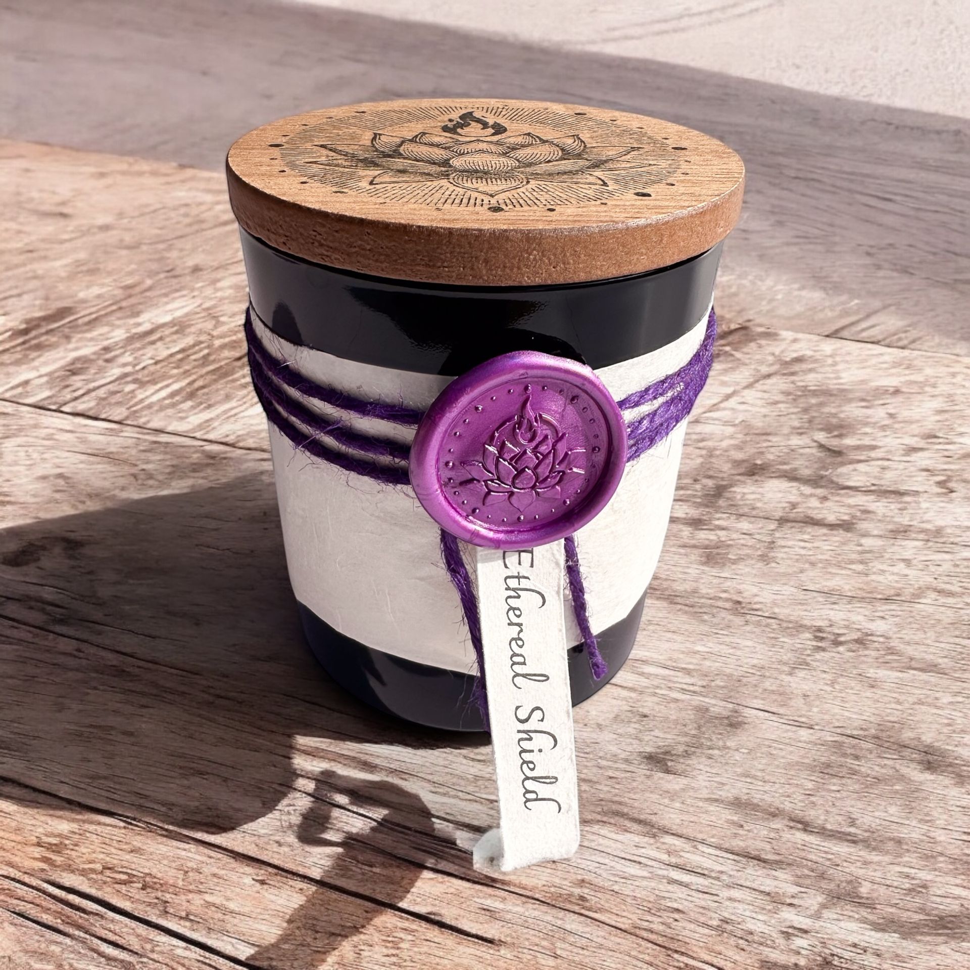 Ethereal Shield - Black Tourmaline Protection Candle