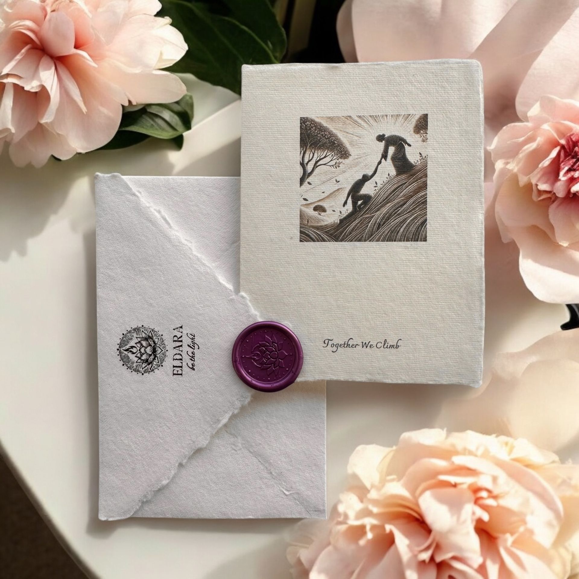 Together We Climb - Greeting Card