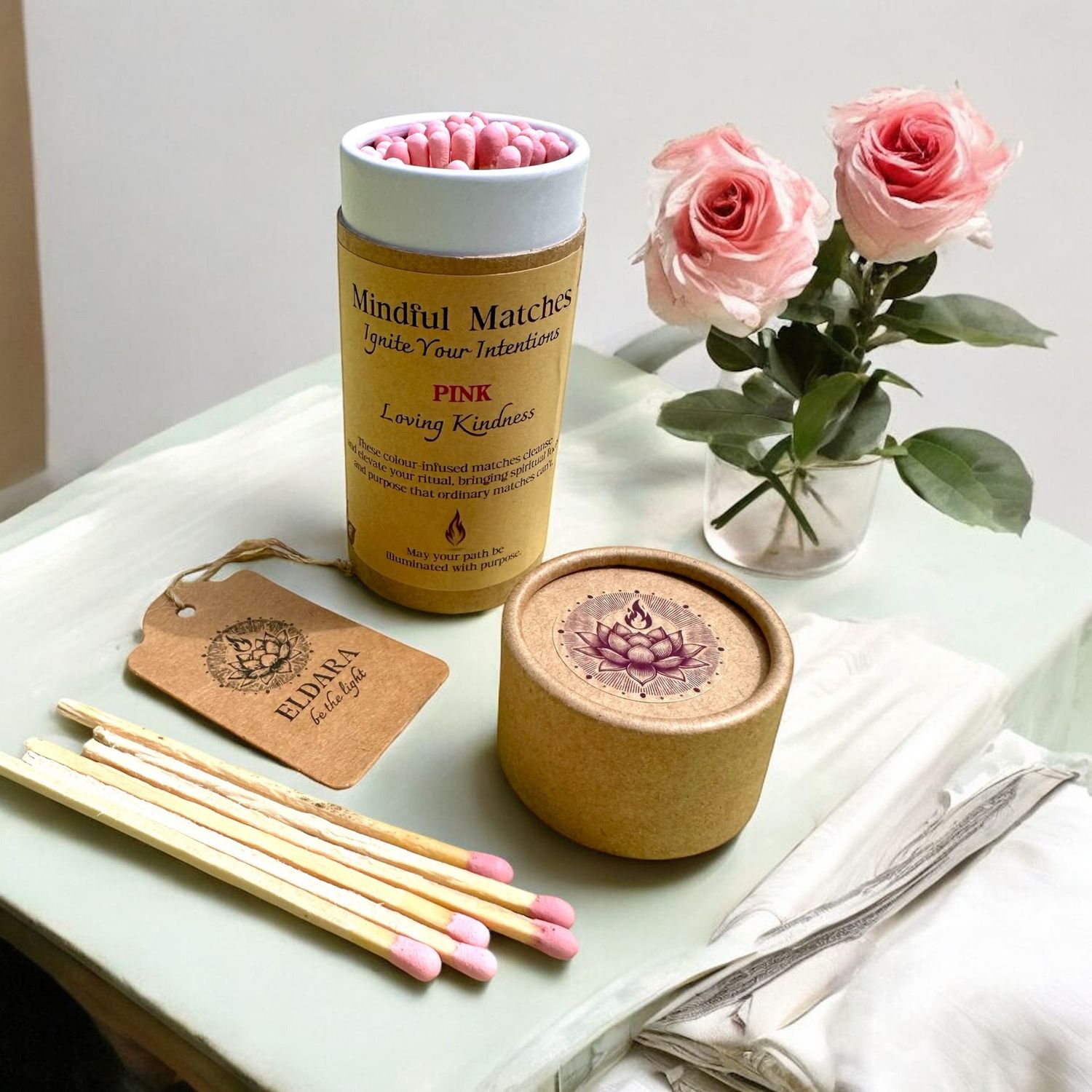 Mindful Matches - Rose Pink (Loving Kindness)