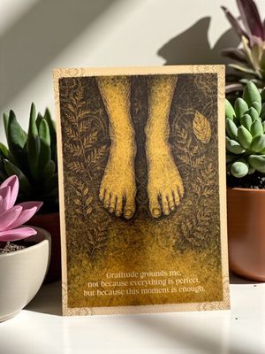 Gratitude grounds me, not because everything is perfect, but because this moment is enough. Gratitude grounds me, not because everything is perfect, but because this moment is enough.