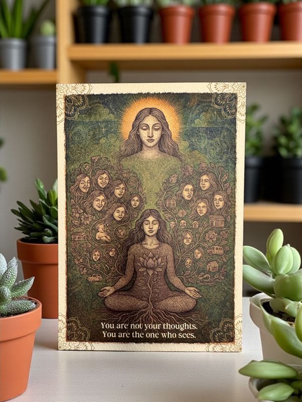 You are not your thoughts. You are the one who sees.