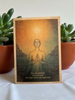 You are guided. You are held. The light flows through you. You are guided. You are held. The light flows through you.