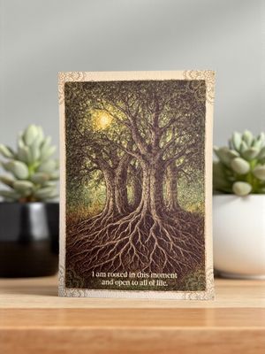 I am rooted in this moment and open to all of life I am rooted in this moment and open to all of life