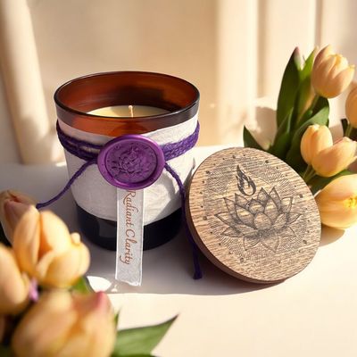 Radiant Clarity - Citrine Focus and Intention Candle Radiant Clarity - Citrine Focus and Intention Candle