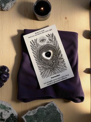 Heart and Soul - Tourmaline Crystal Card