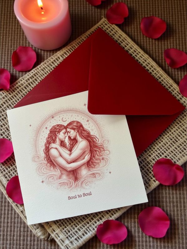 For Love, Soul to Soul (A) - Greeting Card For Love, Soul to Soul (A) - Greeting Card