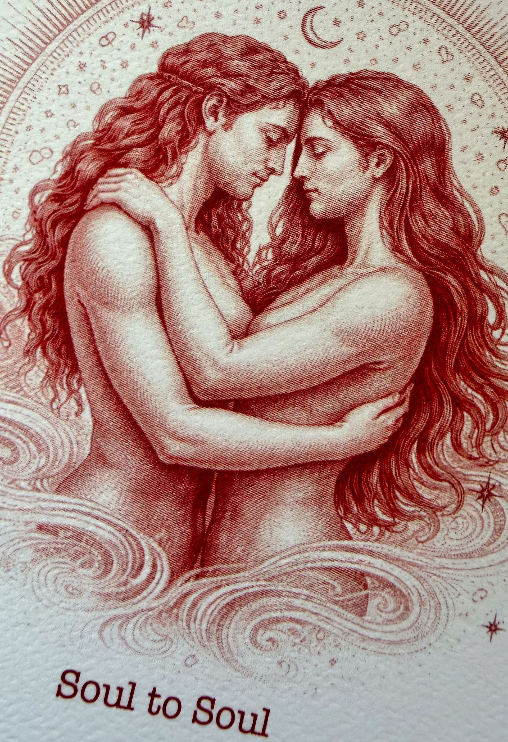 For Love,  Soul to Soul (A) - Greeting Card