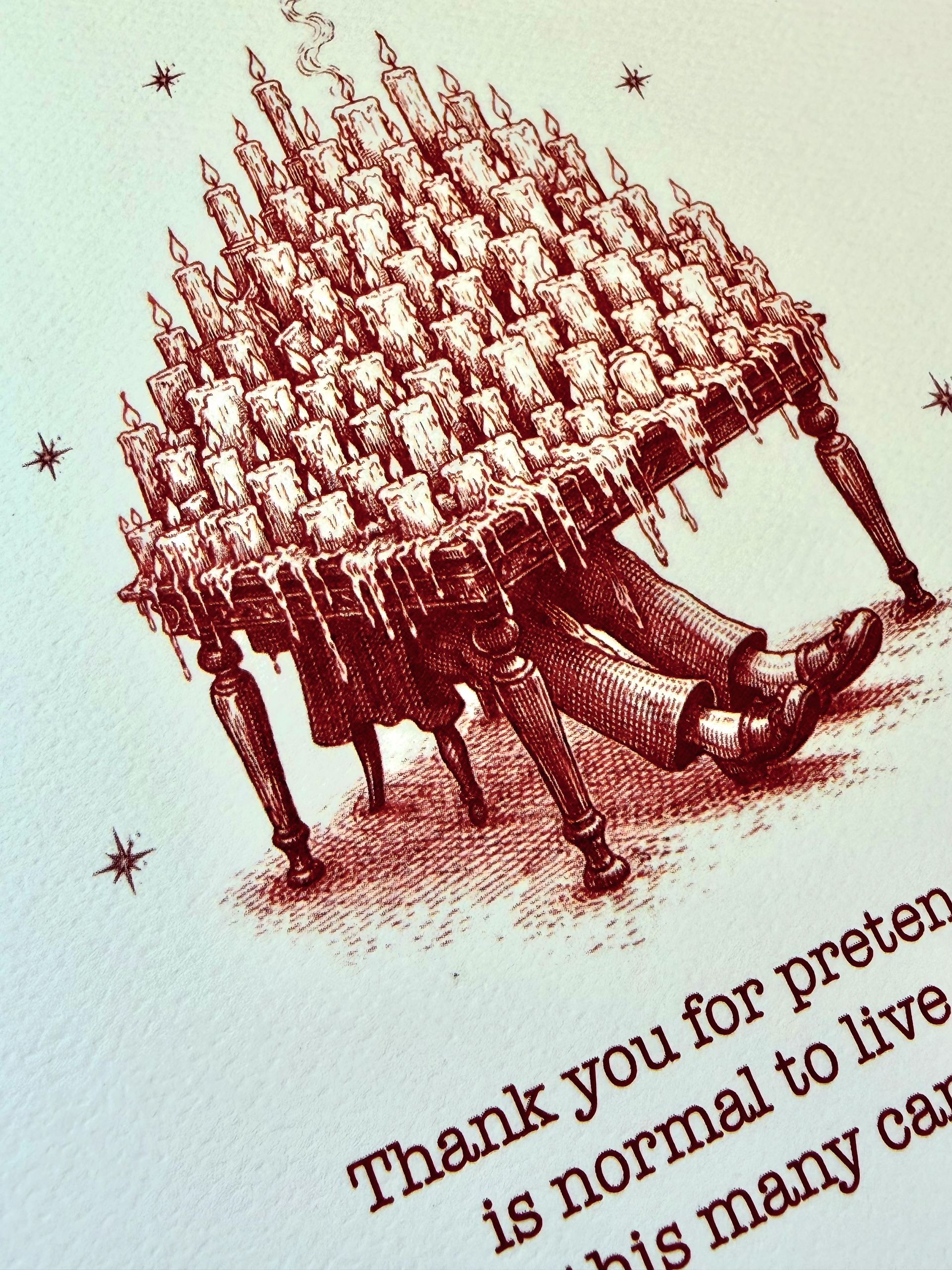 For Love,  Thank you for Pretending - Greeting Card