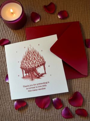 For Love,  Thank you for Pretending - Greeting Card