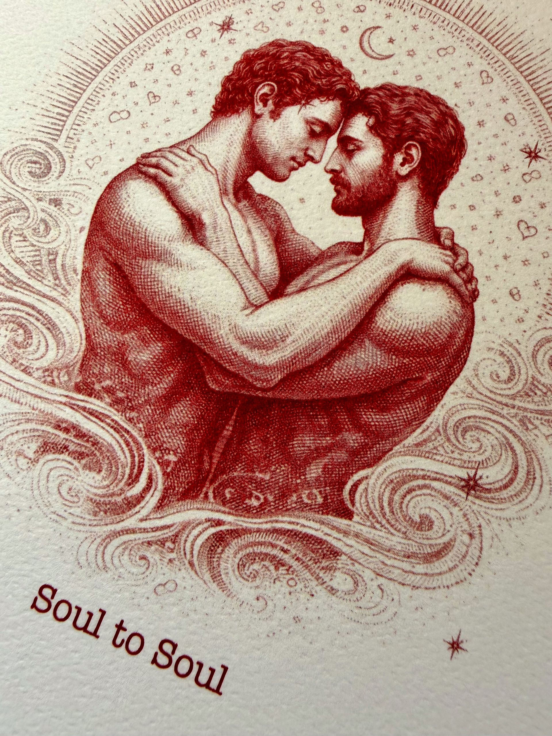 For Love,  Soul to Soul (C) - Greeting Card