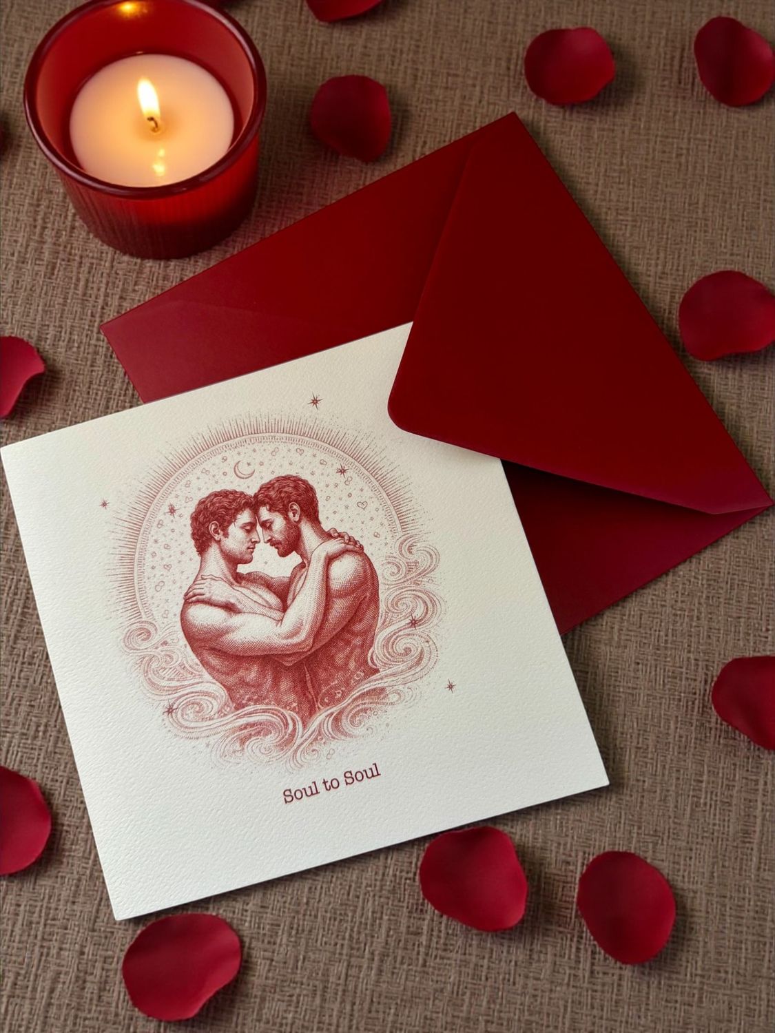 For Love,  Soul to Soul (C) - Greeting Card