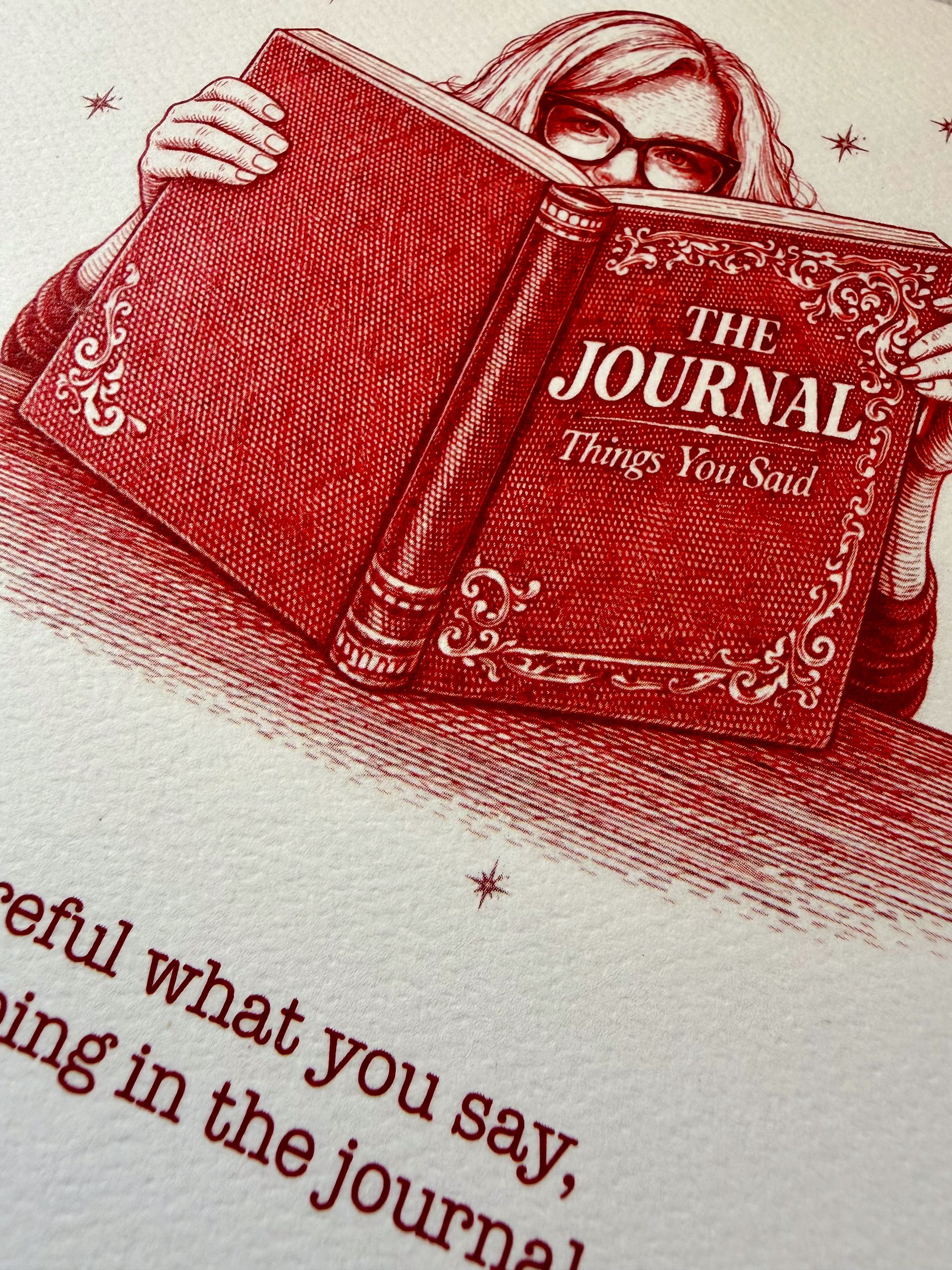 For Love,  The Journal - Greeting Card