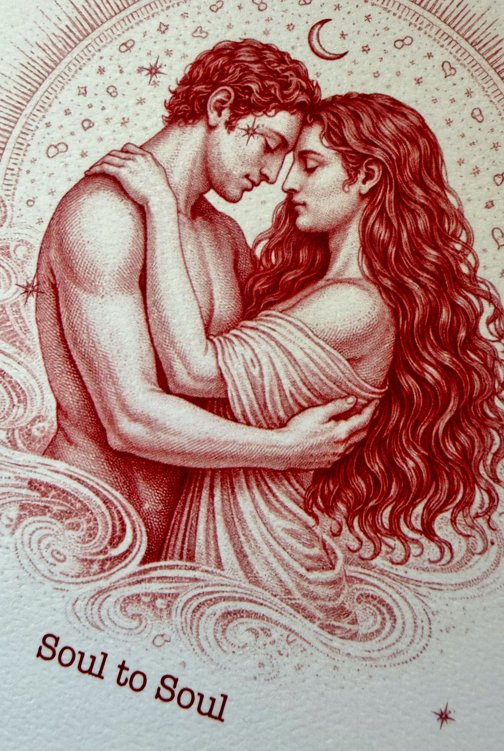 For Love,  Soul to Soul (B) - Greeting Card