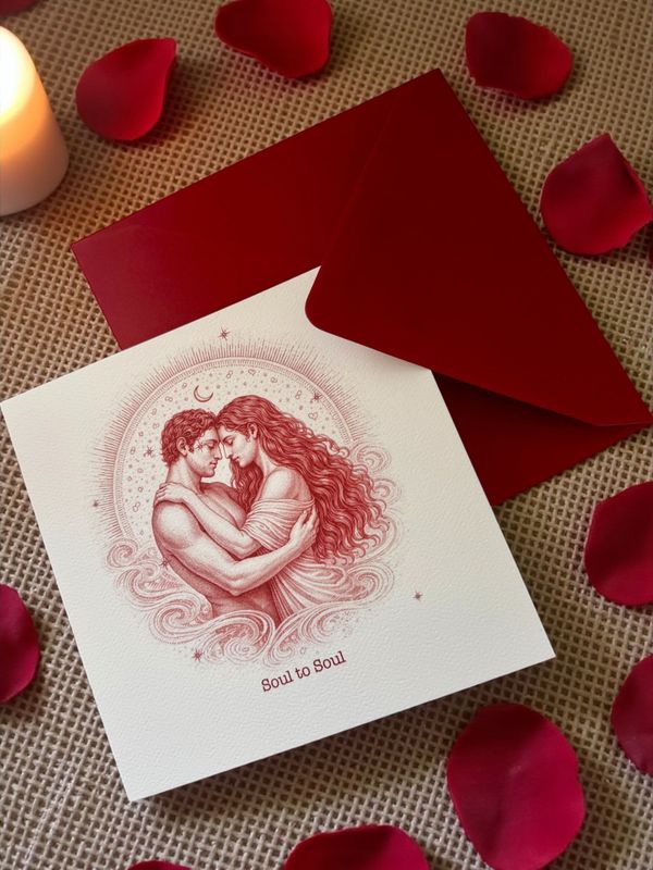 For Love, Soul to Soul (B) - Greeting Card For Love, Soul to Soul (B) - Greeting Card