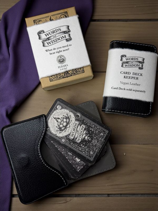 Card Deck Keeper - Vegan Leather