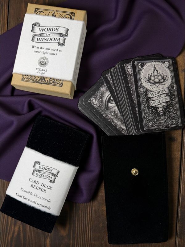Card Deck Keeper - Faux Suede
