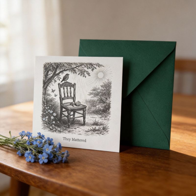 For Loss,  They Mattered - Greetings Card