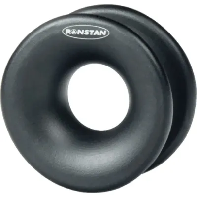 RopeGlideâ„¢ Ring, Black, Alloy. Sizes 5 thru 26mm ID RopeGlideâ„¢ Ring, Black, Alloy. Sizes 5 thru 26mm ID