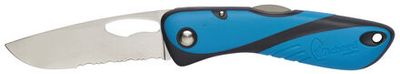 Offshore knife - Single serrated blade - Blue Offshore knife - Single serrated blade - Blue