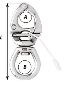 HR quick release snap shackle - With large bail HR quick release snap shackle - With large bail