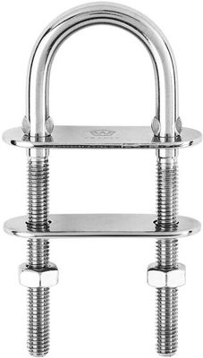 U-bolt pad eye - Dia: 8 mm - Length: 100 mm U-bolt pad eye - Dia: 8 mm - Length: 100 mm