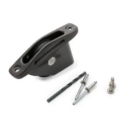 Aluminium sheave box with 70 mm composite sheave, fasteners included