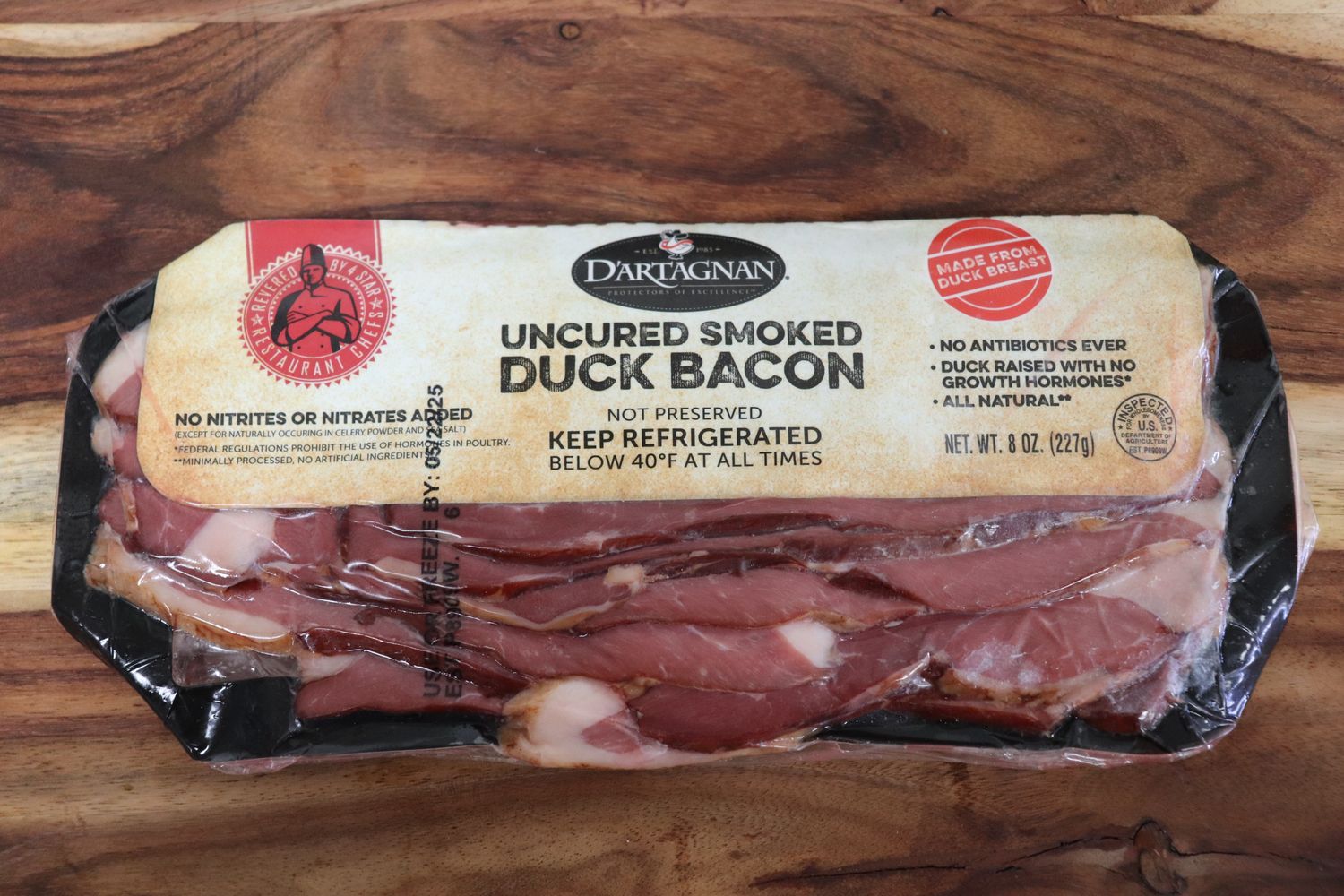 Uncured Smoked Duck Bacon