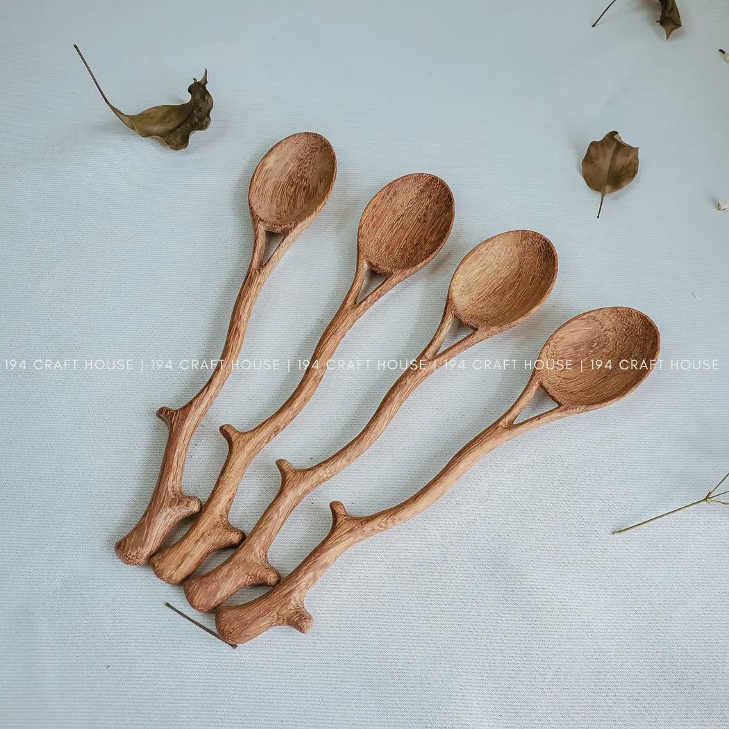 Hand Carved Spoons, Style: Branch