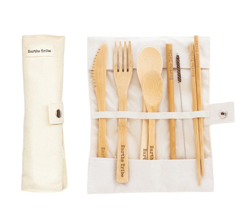 Earths Tribe - Bamboo Cutlery Travel Set