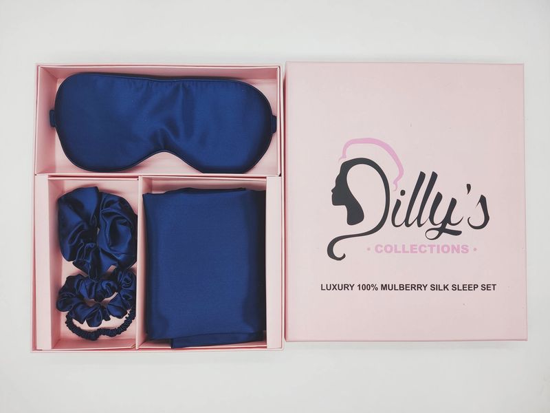Silk Pillowcase Sleep Set- 100% Mulberry Silk