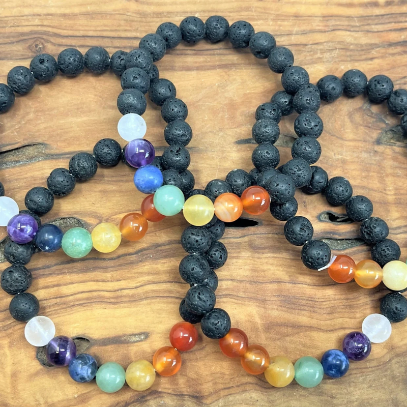 Crystal Lava Beads