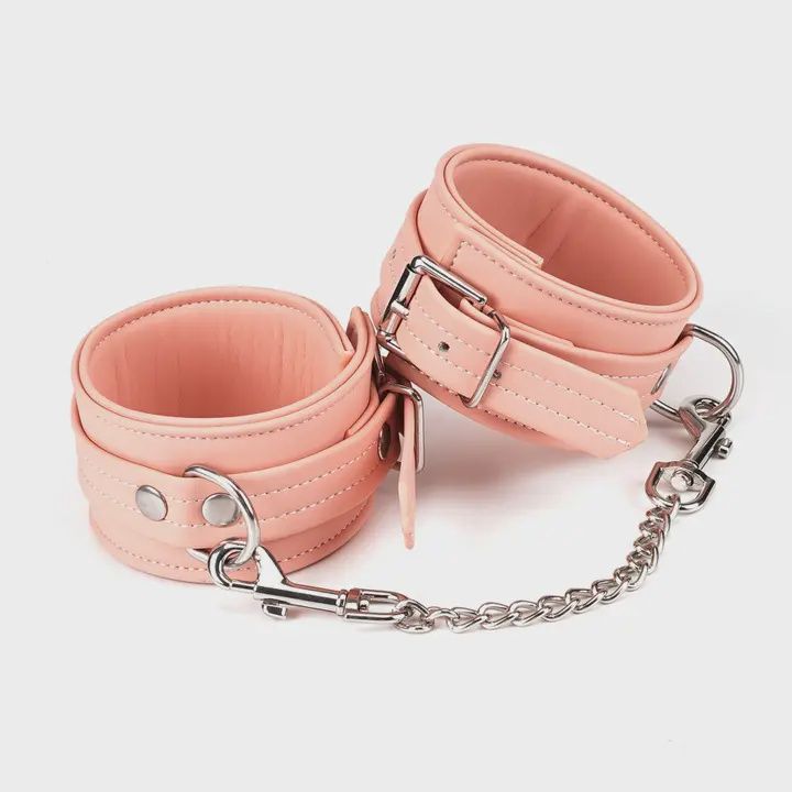 BDSM Cuffs, Color: Pink Organsillicon wrist