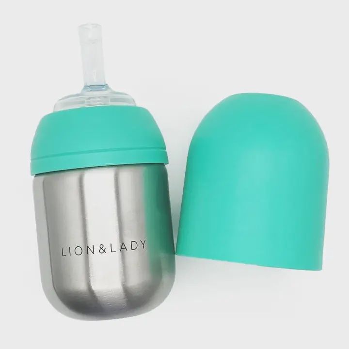 Straw Sippy Cup, Color: Green Apple