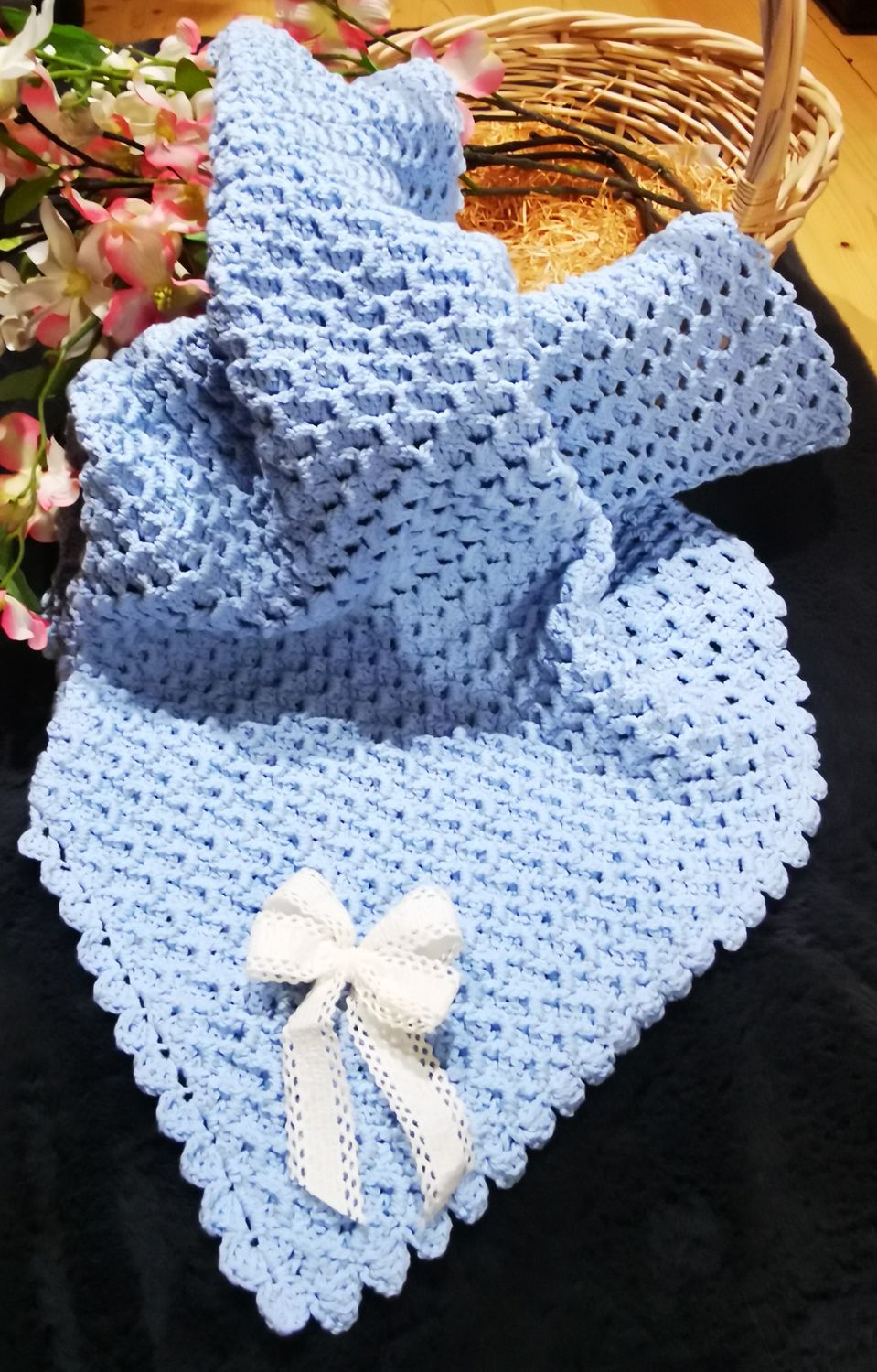 Kuscheldecke 66 x 66 cm, 100% Milchbaumwolle