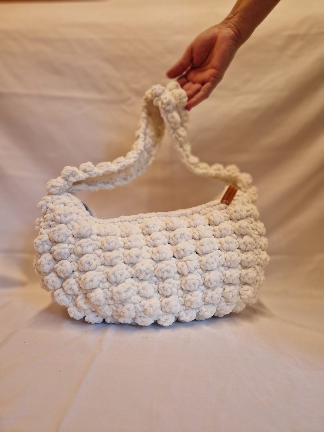 Tasche mit Popcorn-Muster