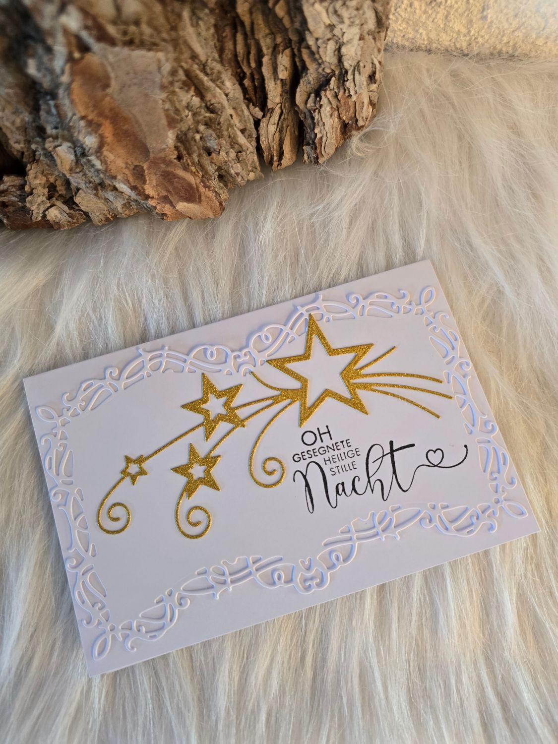 Weihnachtskarten &quot;Frohe Weihnachten&quot;,  &quot;gesegnete Stille Nacht&quot;