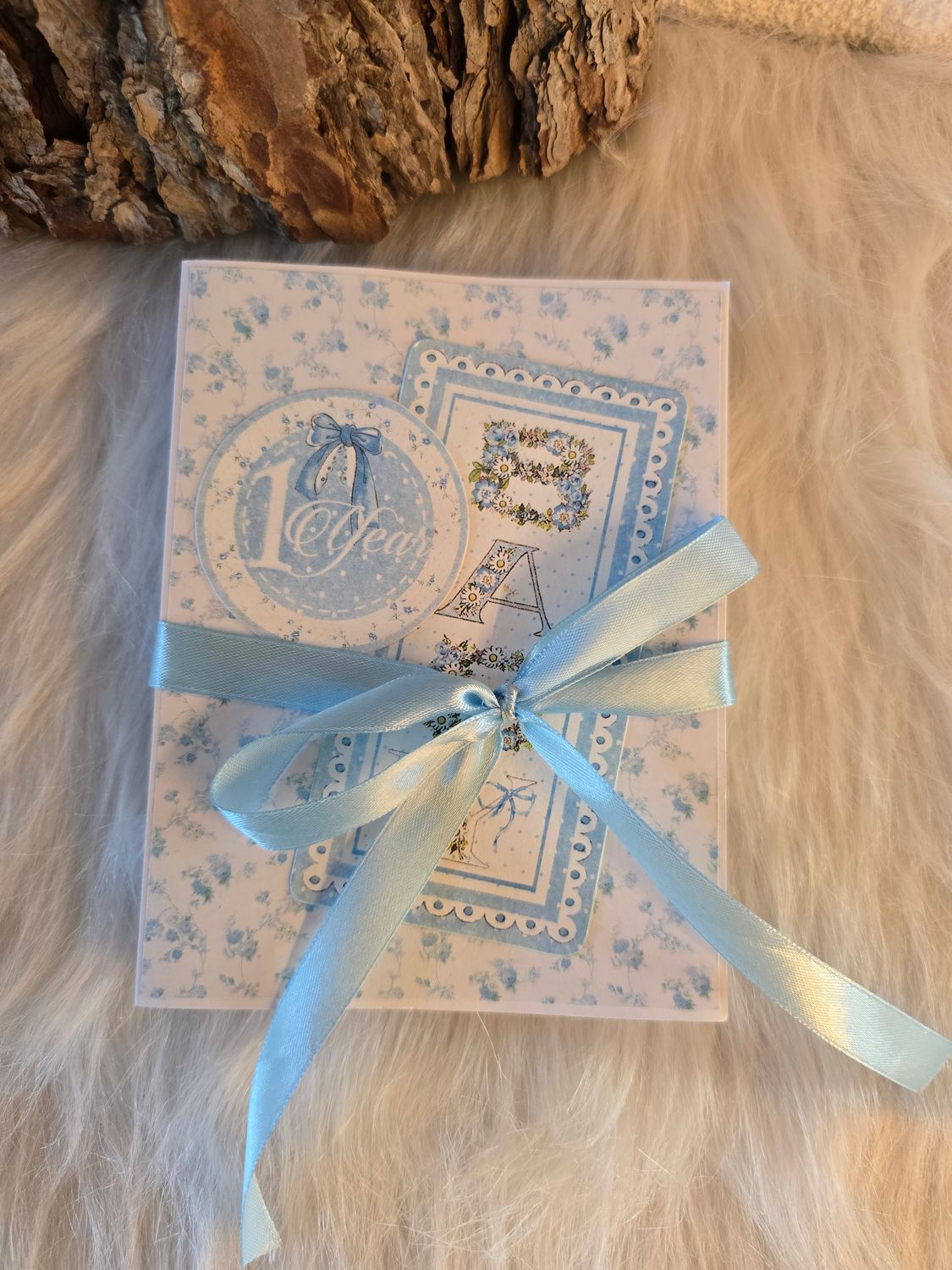 Babys 1Jahr-Fotoalbum mit 12 Monats-Datenseiten