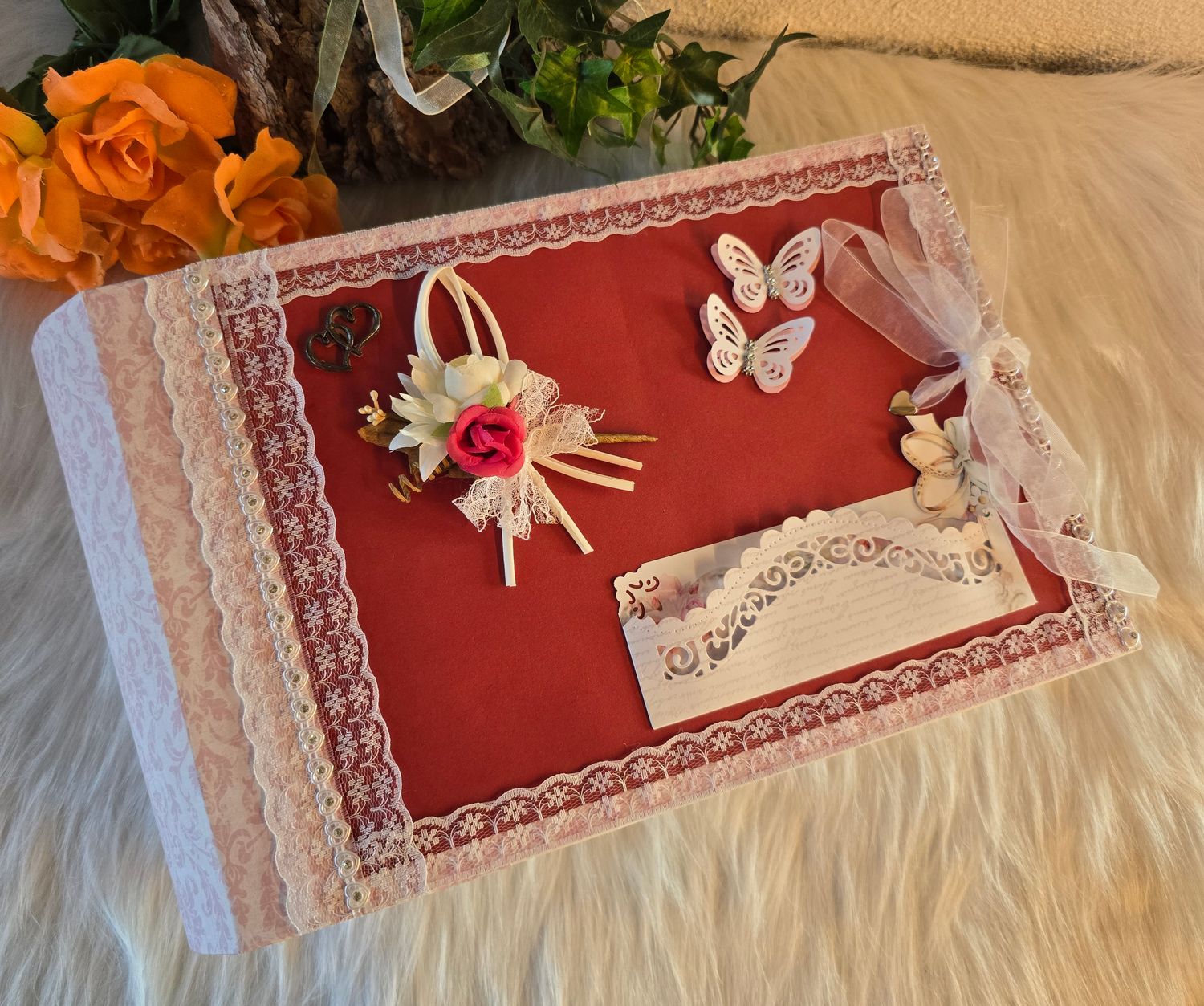 Hochzeits-Gästebuch-Album für Glückwunschkarten