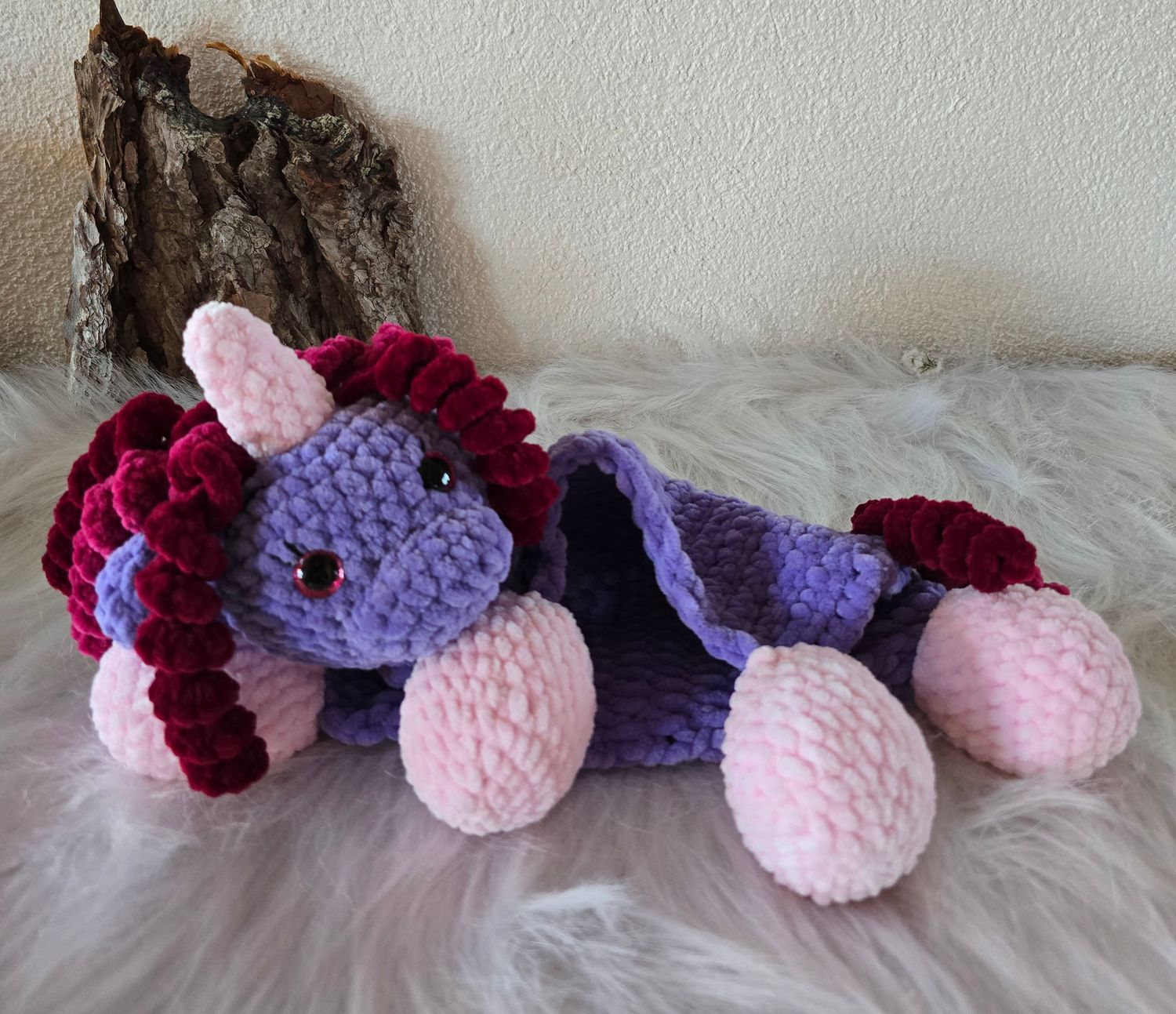 "Nuscheltuch" Einhorn "Viola"