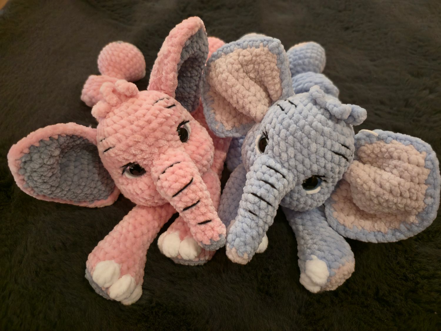 ​​"Nuscheli"  Elefant "Elmo &amp; Lia"