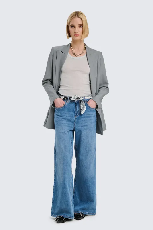 JEANS GAMBA AMPIA TWO WAY