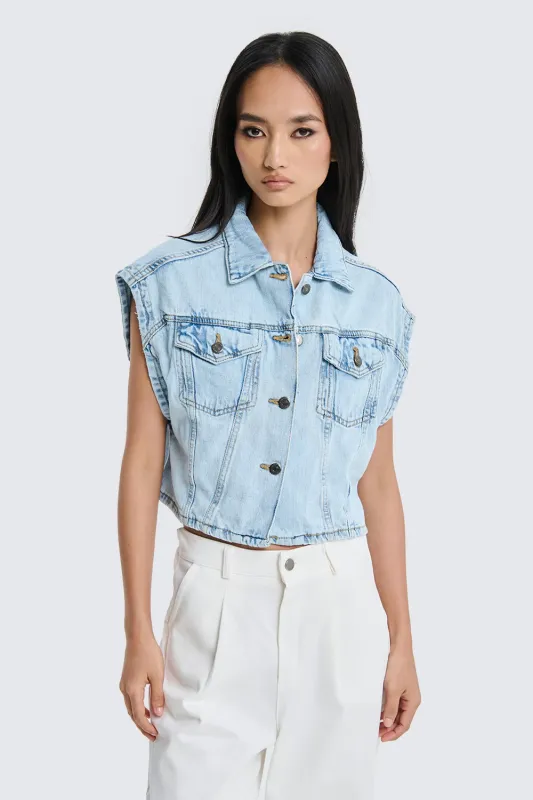 GILET OVER JEANS TWO WAY