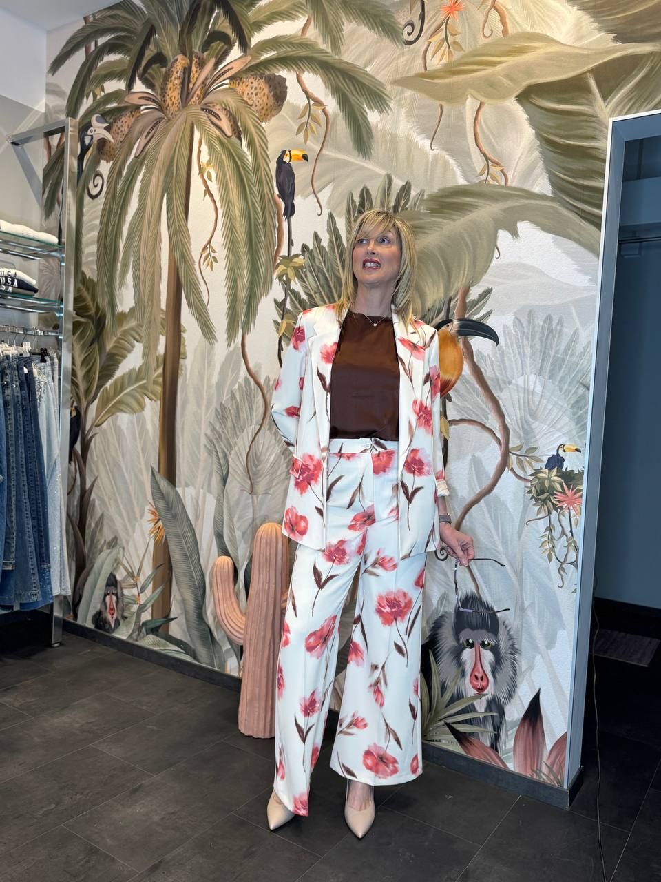 PANTALONE FANTASIA FIORI SUSY MIX