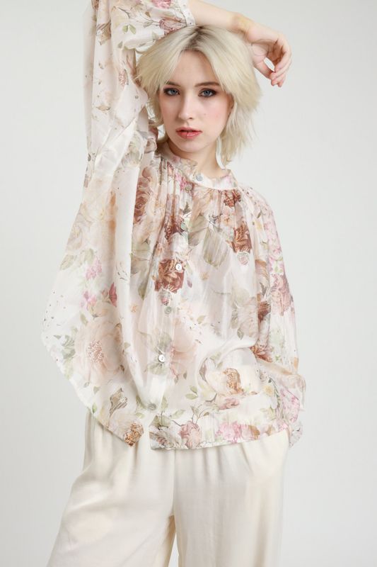 Camicia stampa fiori "SUSY MIX"