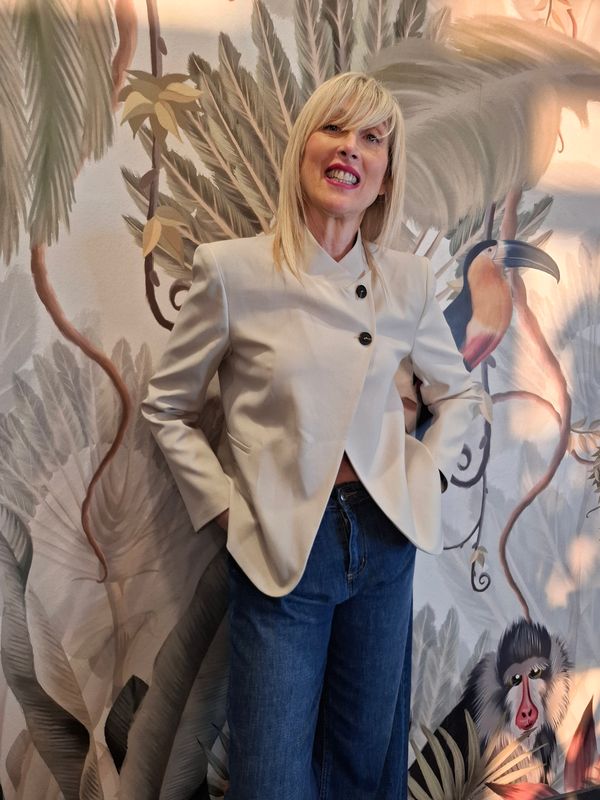 Giacca bottone asimmetrico "HAVEONE"